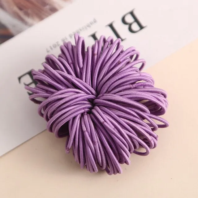 100Pcs/Lot Rubber Hair Band