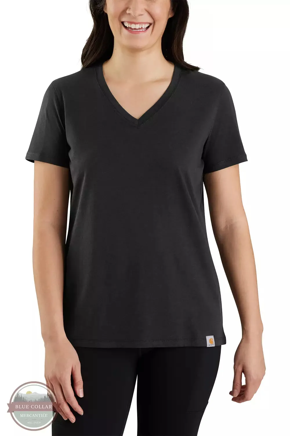 105739 Relaxed Fit Lightweight V-Neck T-Shirt