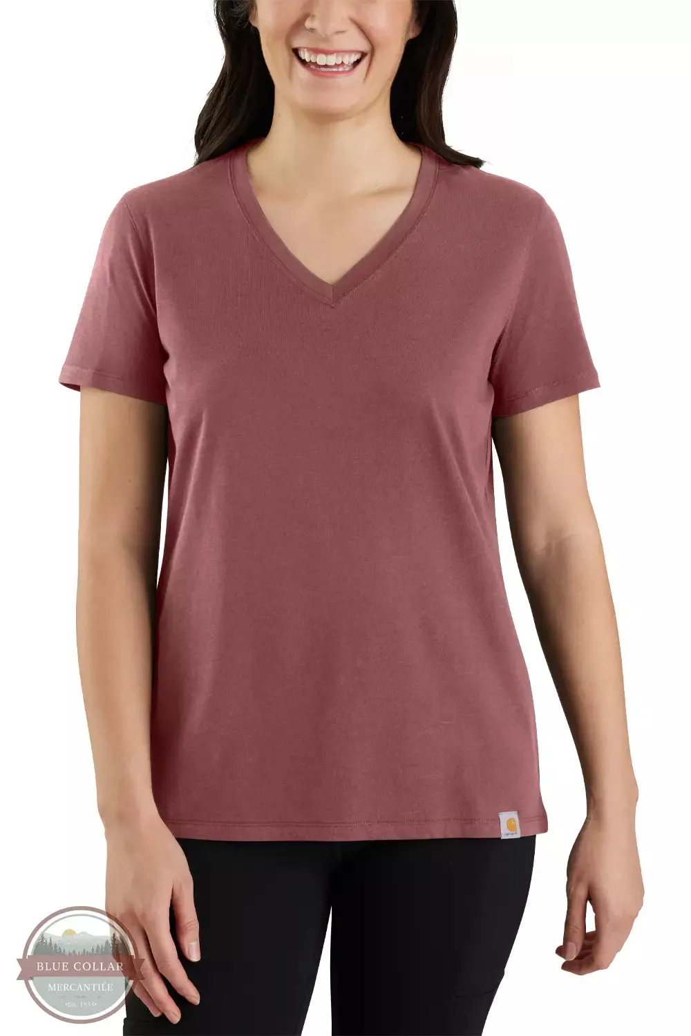 105739 Relaxed Fit Lightweight V-Neck T-Shirt