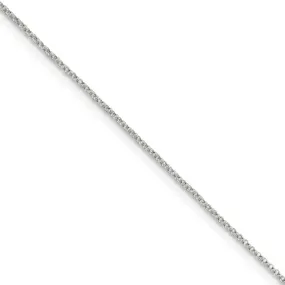 1.1mm Sterling Silver Solid Rolo Chain Necklace