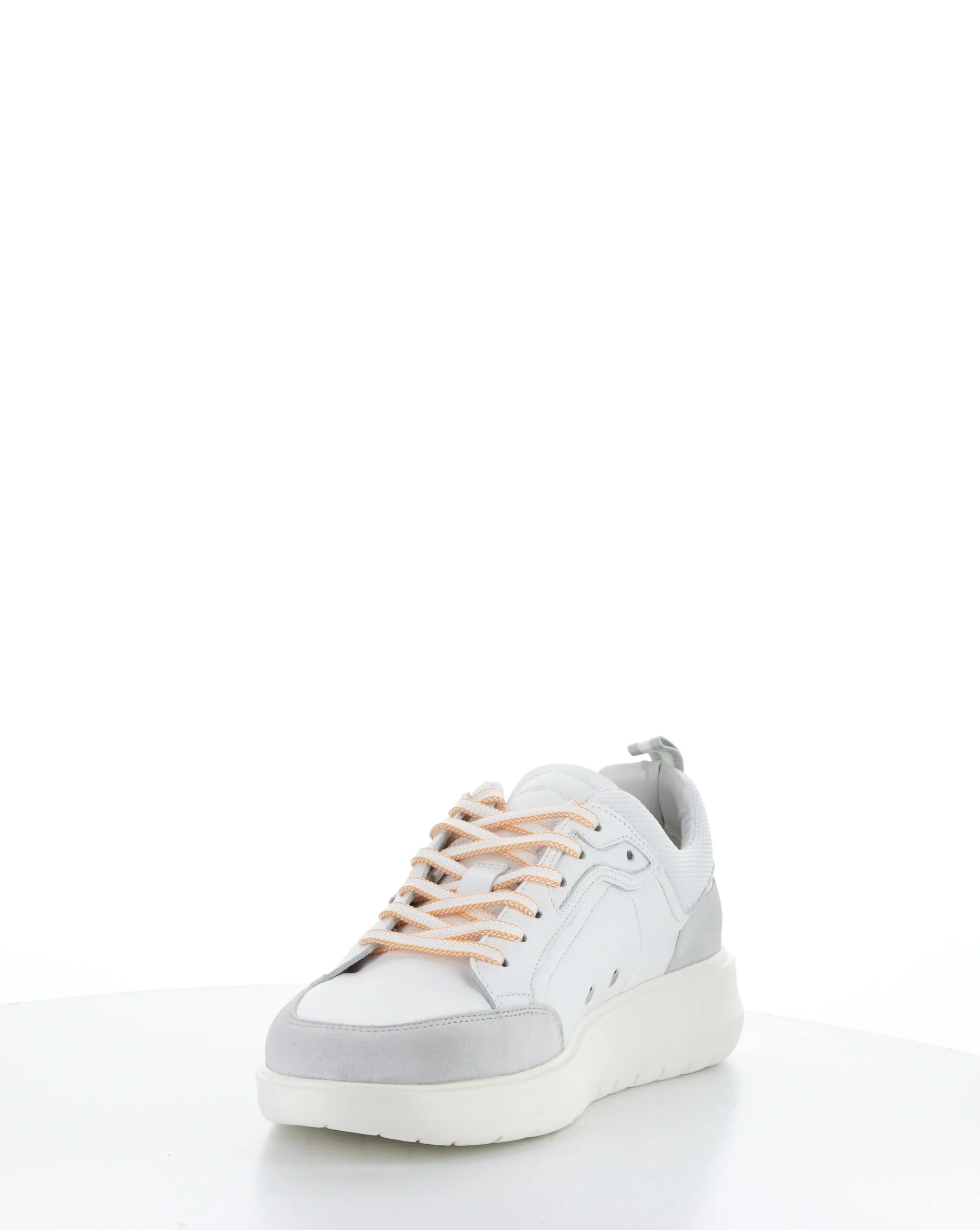 12806 WHITE/ORANGE Lace-up Shoes