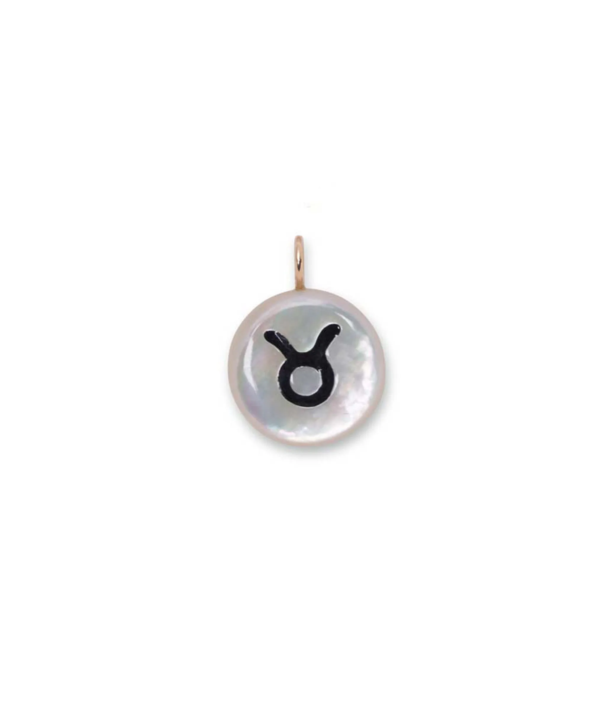 14k Gold Star Sign Charm in Taurus