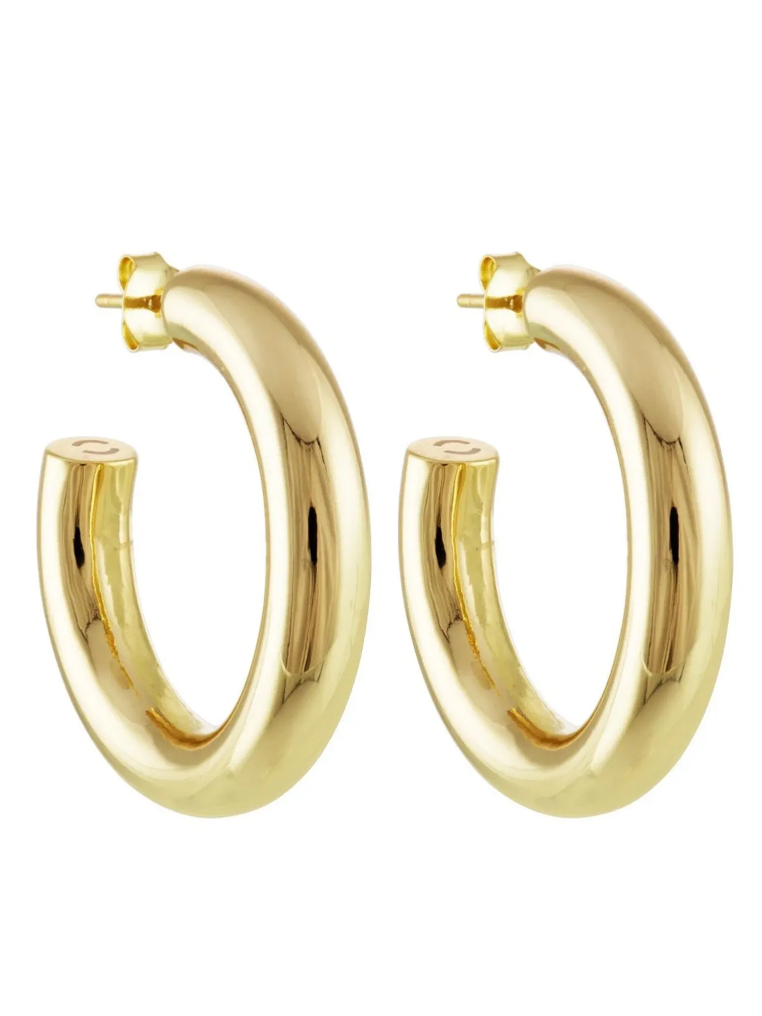 1" Perfect Hoops in Gold- Gold Plated