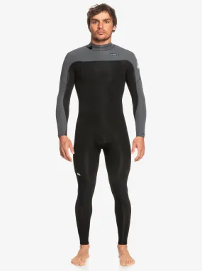 3/2 Everyday Sessions Back-Zip Wetsuit - Black/Gun Metal