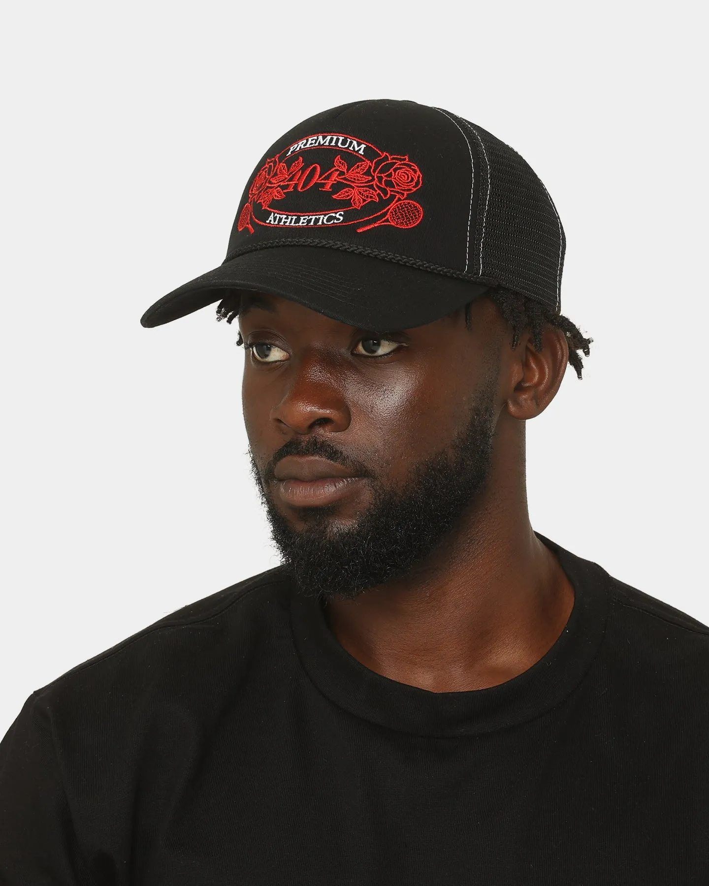 404 Premium Athletics Trucker Snapback Black