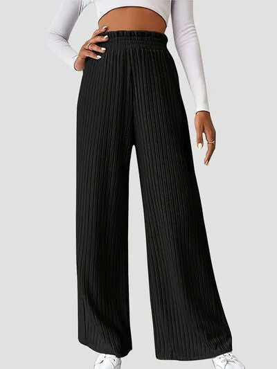 6 Classy Ribbed High Waist Pants