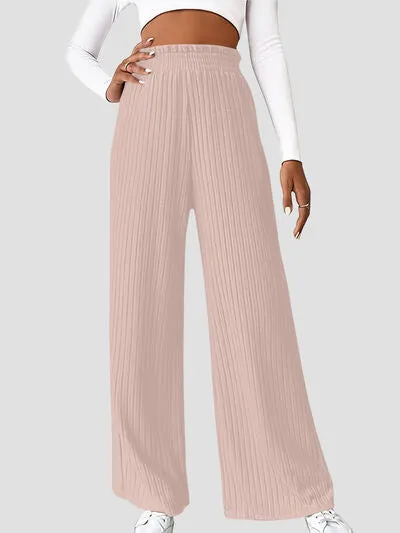 6 Classy Ribbed High Waist Pants