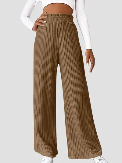 6 Classy Ribbed High Waist Pants