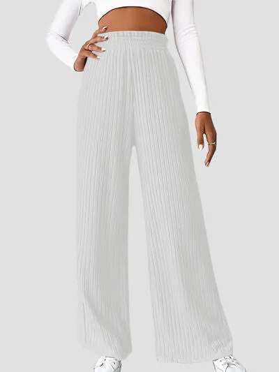 6 Classy Ribbed High Waist Pants