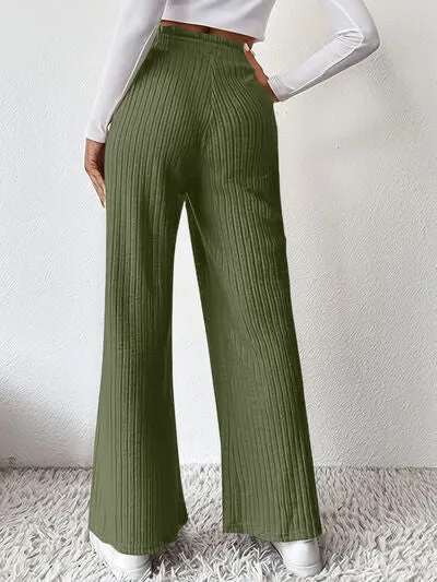 6 Classy Ribbed High Waist Pants