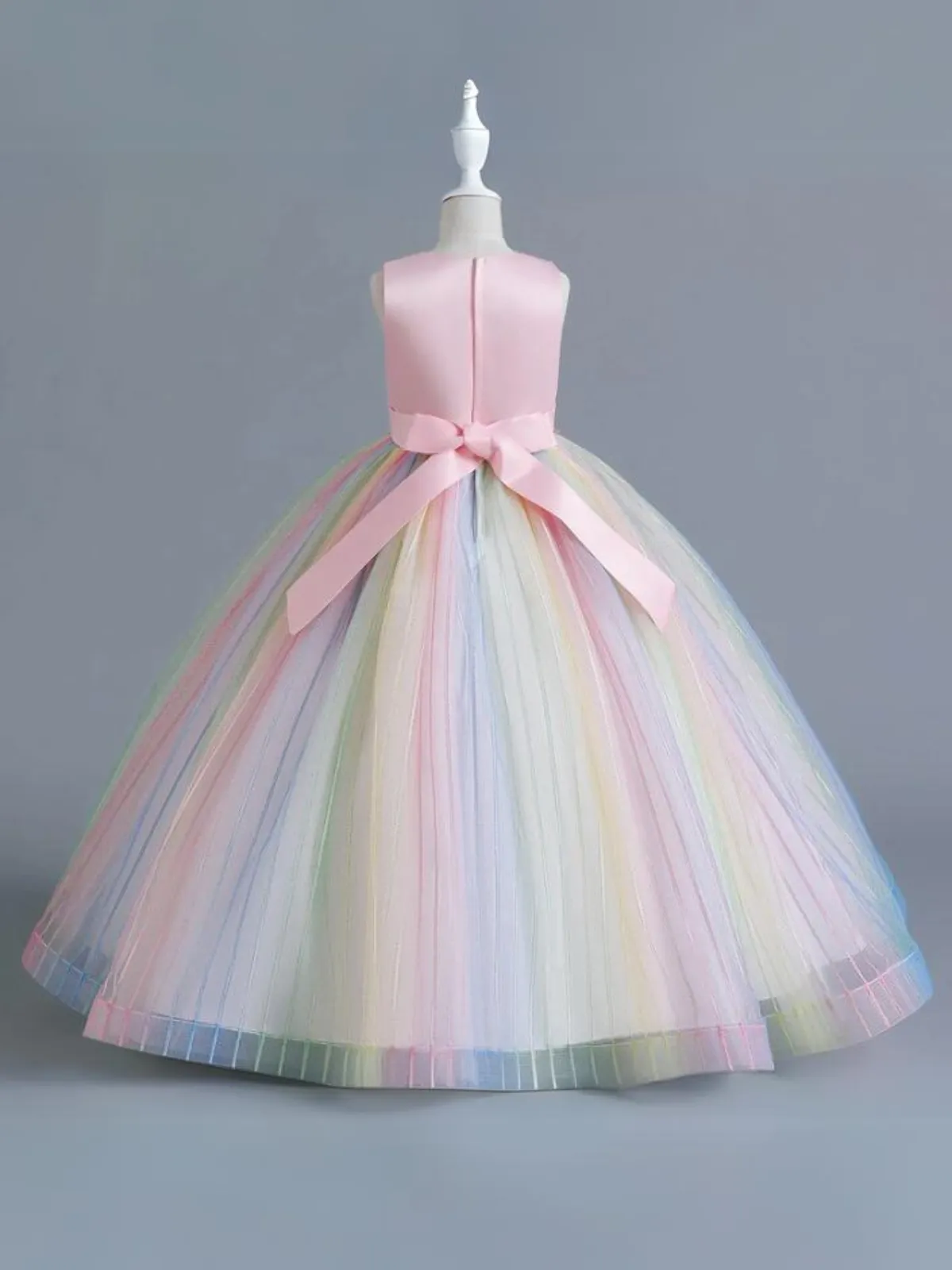 A Little Bit Of Lace Rainbow Tulle Special Occasion Gown