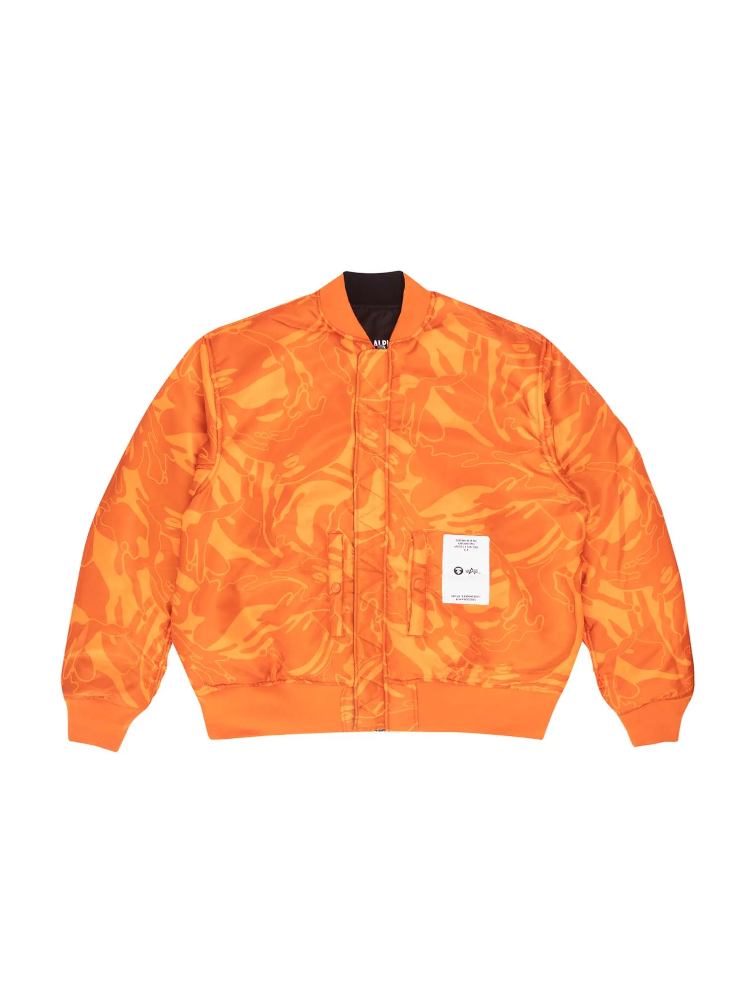 AAPE X ALPHA REVERSIBLE MA-1 QUILTED JACKET