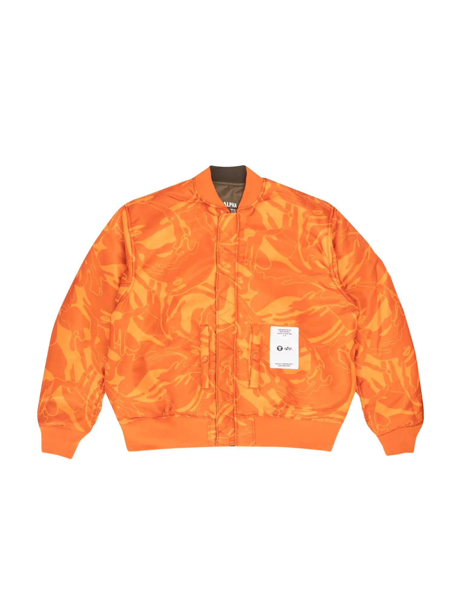 AAPE X ALPHA REVERSIBLE MA-1 QUILTED JACKET