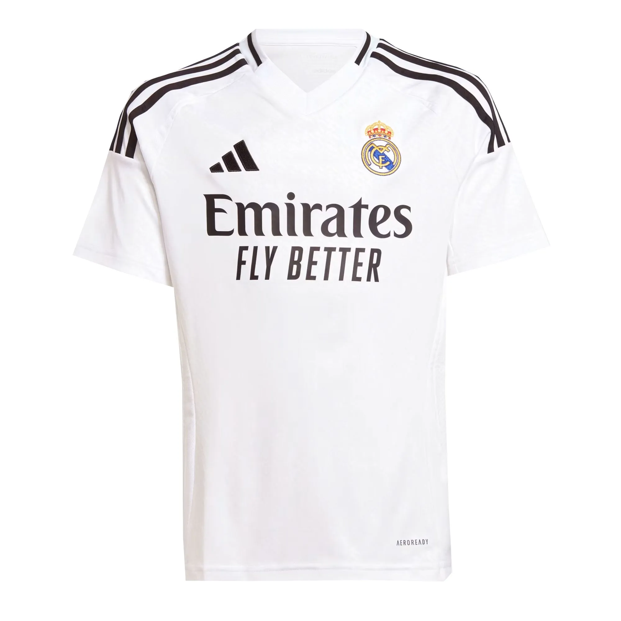 adidas Kids Real Madrid 2024/25 Home Jersey White/Black