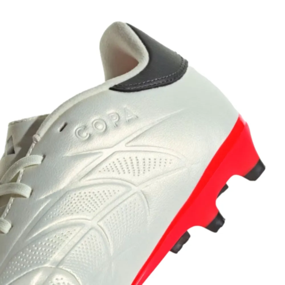 Adidas Men's Copa Pure 2 League Football Shoe (Ivory/Core Black/Solar Red)