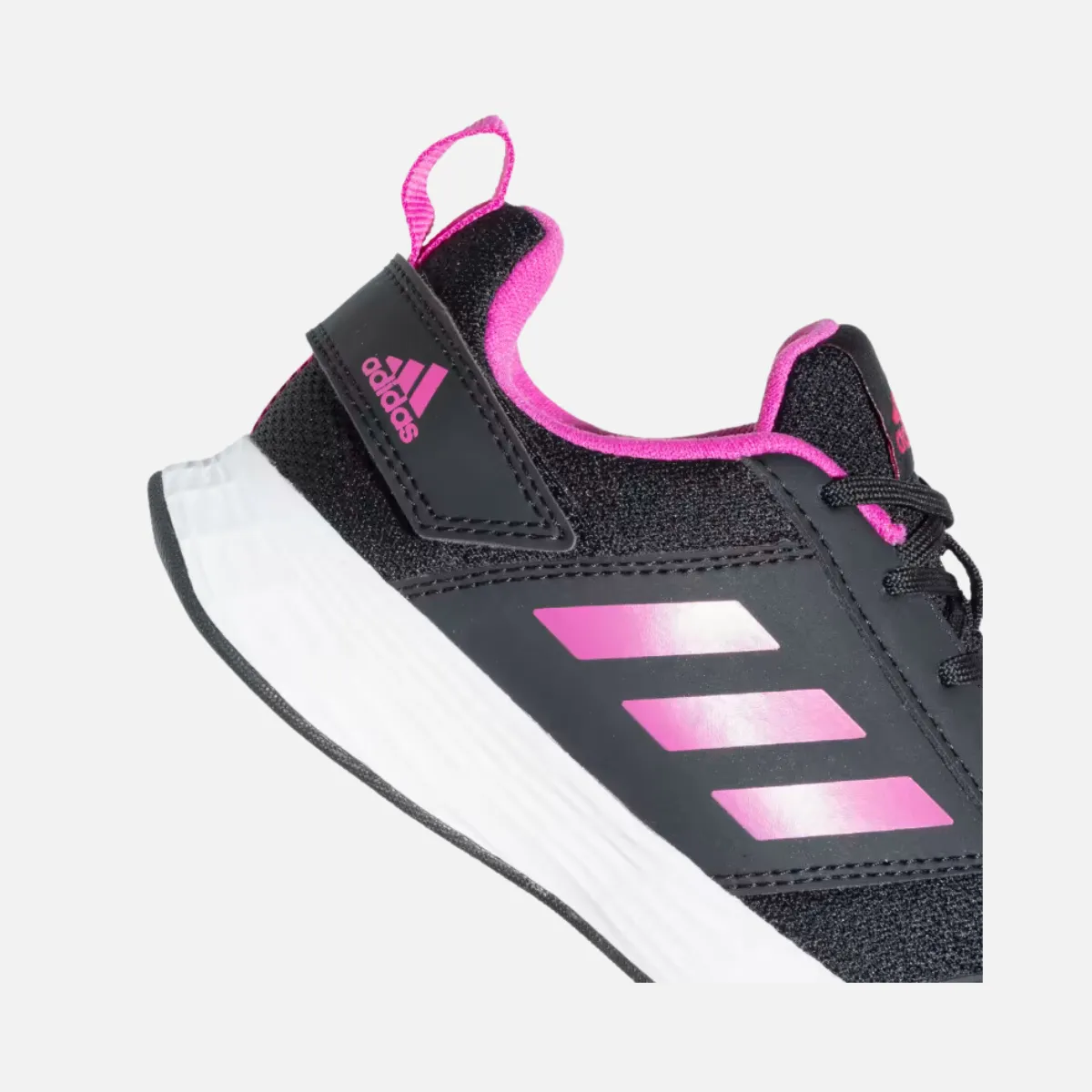 Adidas Sportswear PACERANGER 1.0 K Kids Unisex Shoes BOY AND GIRL (4-7 YEAR) -Core Black/Lucid Fuchsia