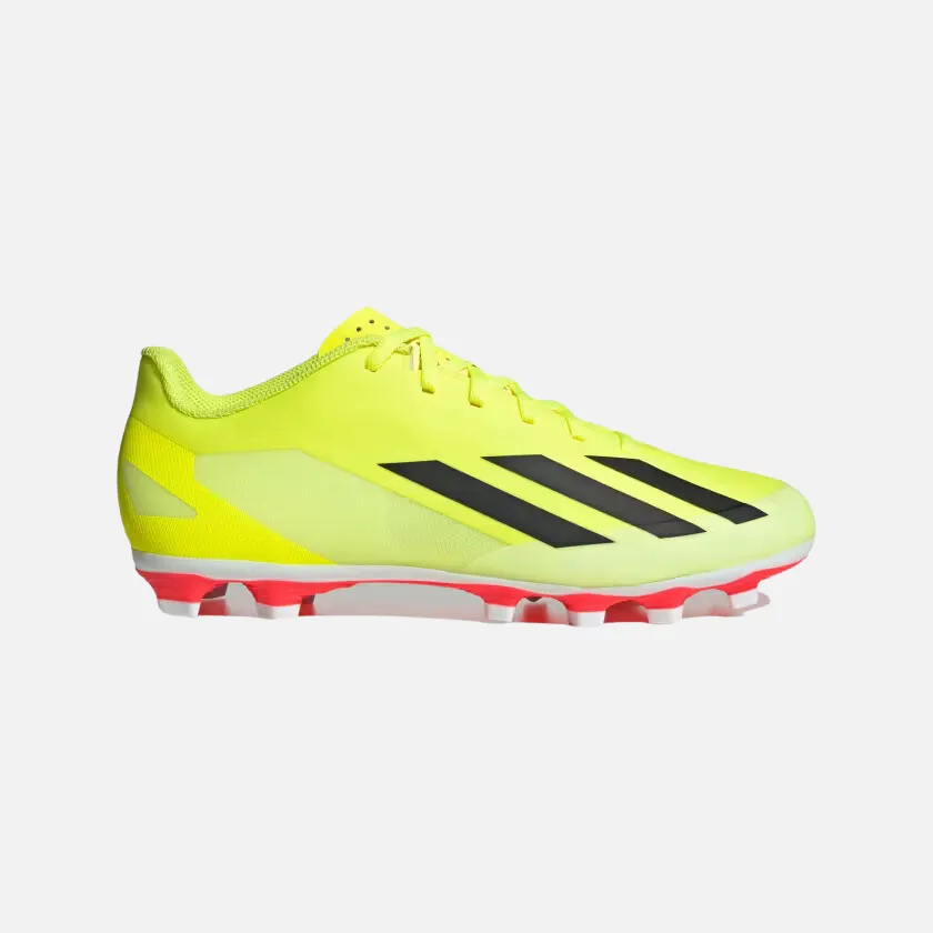 Adidas X Crazyfast Club Flexible Ground Unisex Football Shoes -Team Solar Yellow 2/Core Black/Cloud White