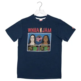 Adult Indiana Fever Caitlin Clark x Aliyah Boston WNBA Jam T-shirt in Navy by Homage