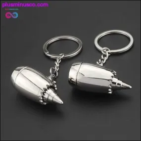 Airplane Turbine Pendant Key Ring Fashion Keychain Storage