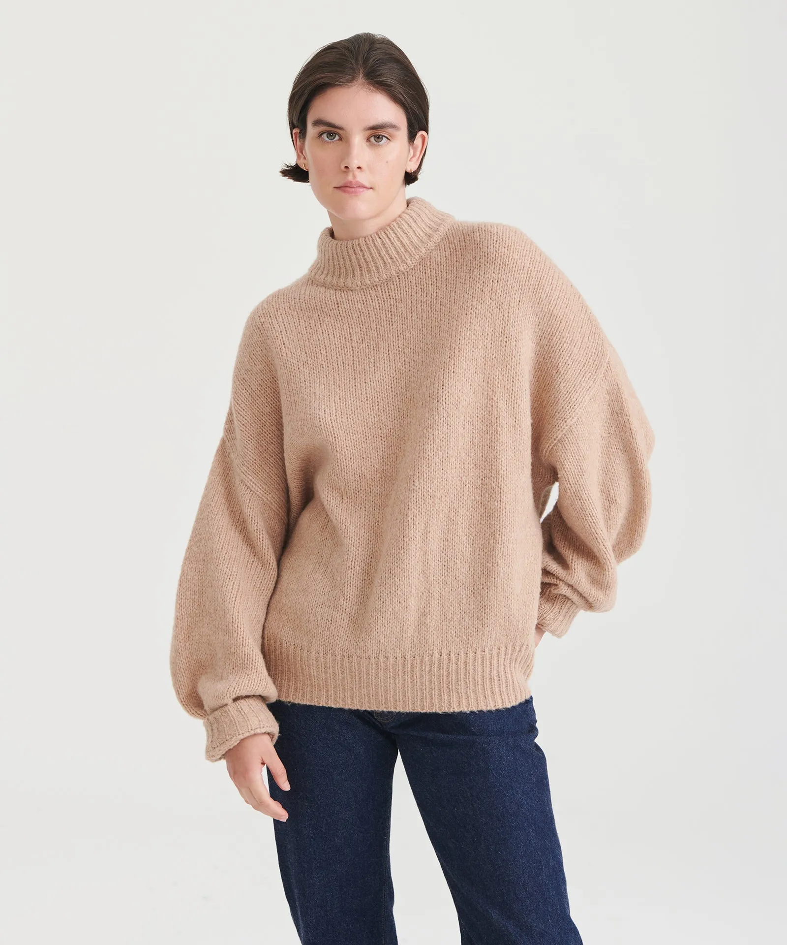 Airspun Mockneck Sweater