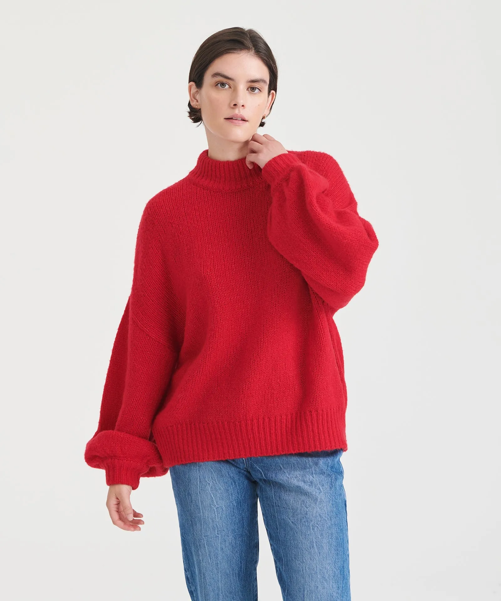 Airspun Mockneck Sweater