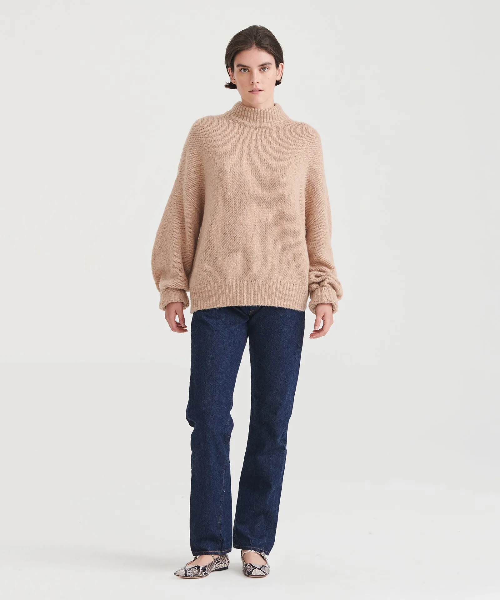 Airspun Mockneck Sweater