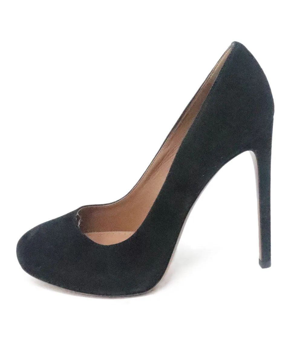 Alaia Black Suede Heels sz 7