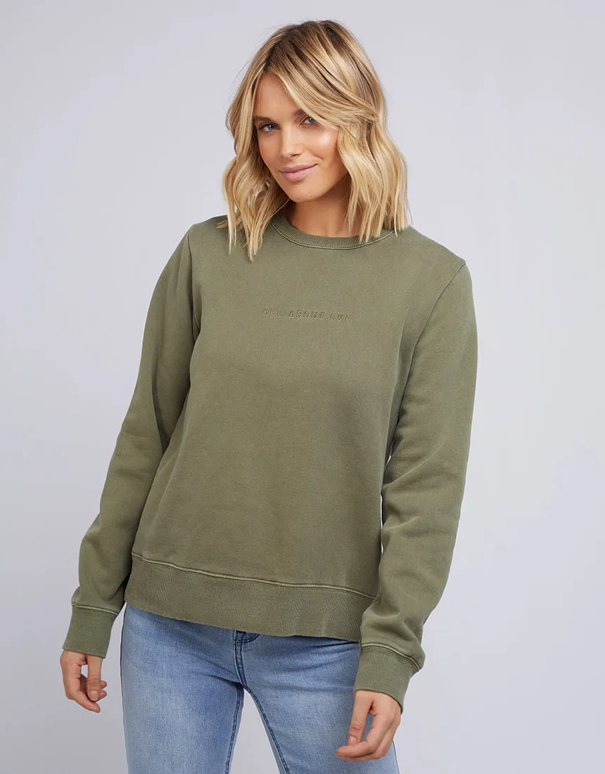 All About Eve AAE Washed Crew Khaki