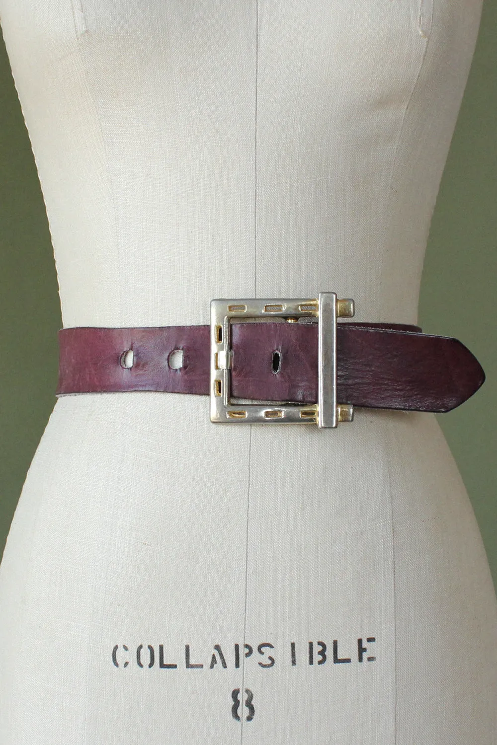 Amethyst Notch Buckle Belt