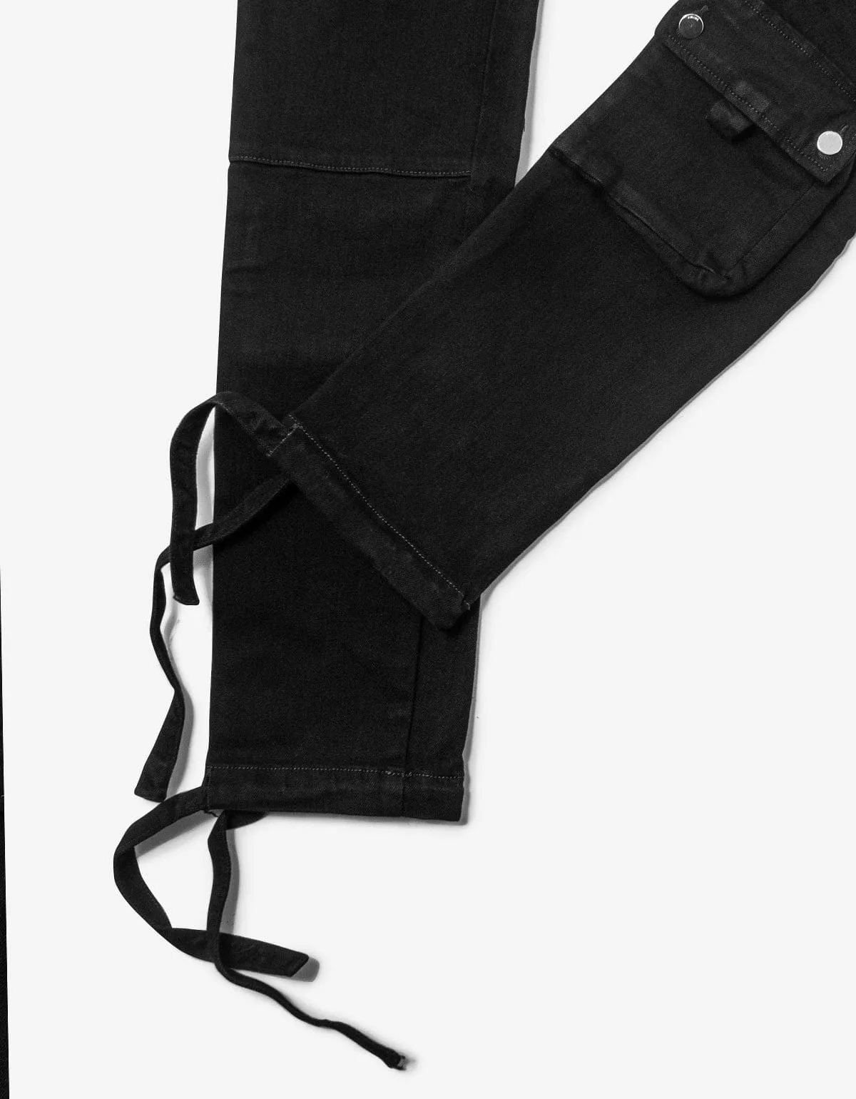 Amiri Jeans Black Tactical Cargo