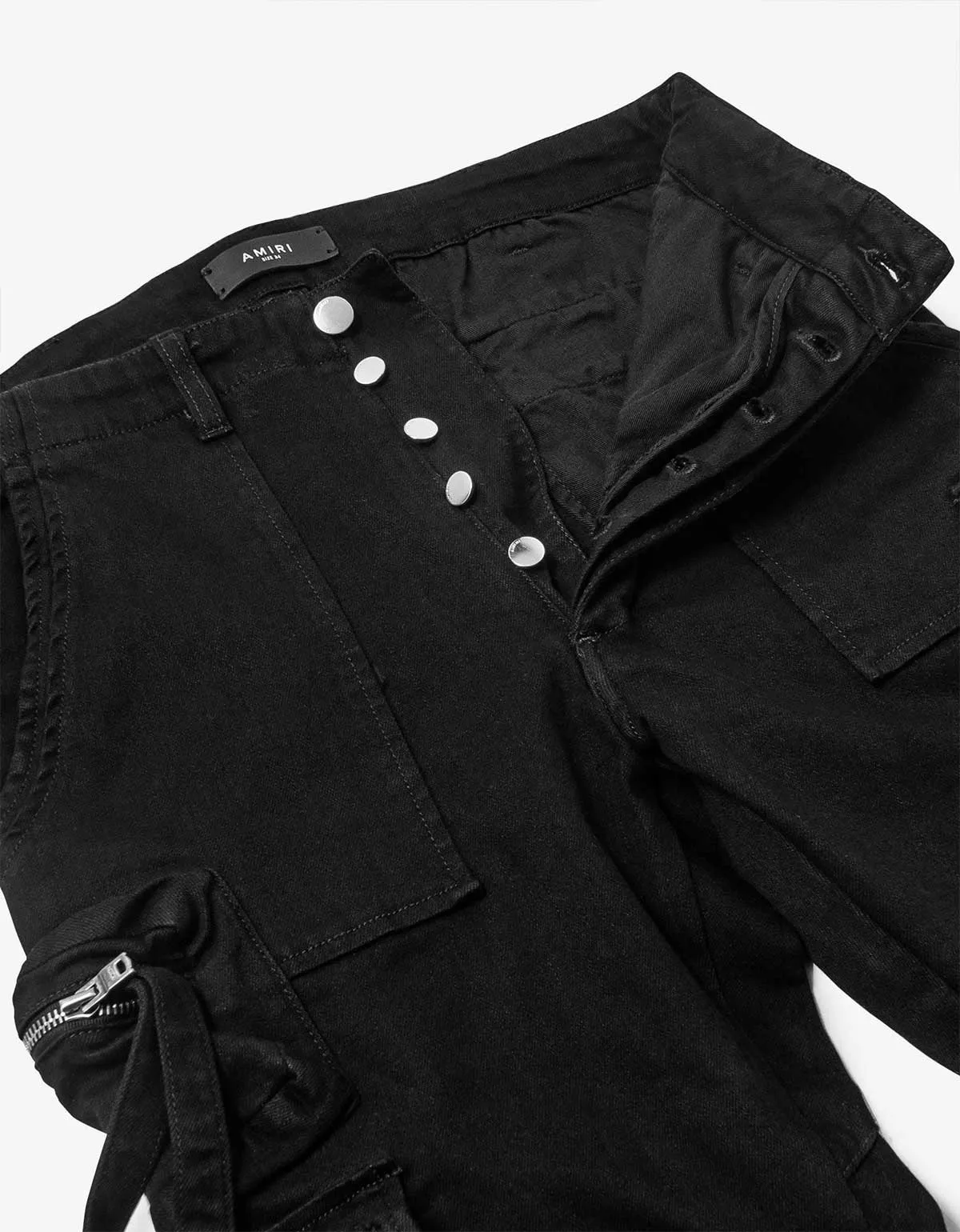 Amiri Jeans Black Tactical Cargo