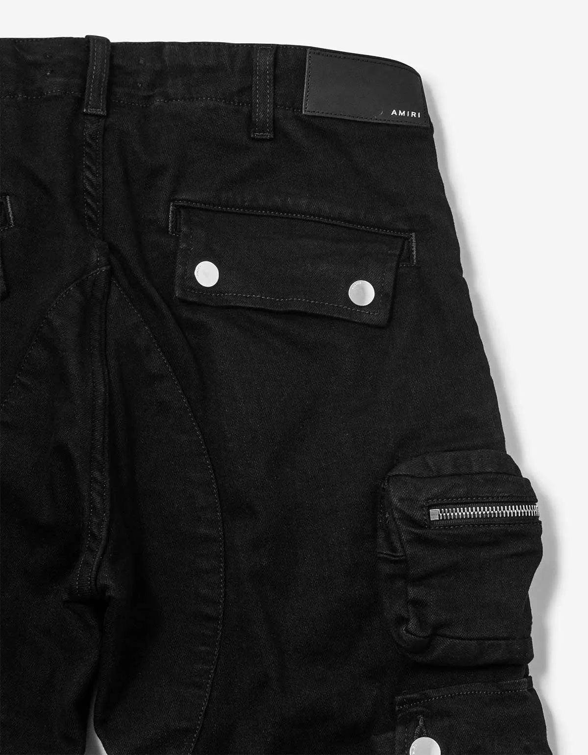 Amiri Jeans Black Tactical Cargo