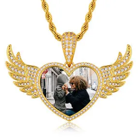 Angel Wing Heart Necklace