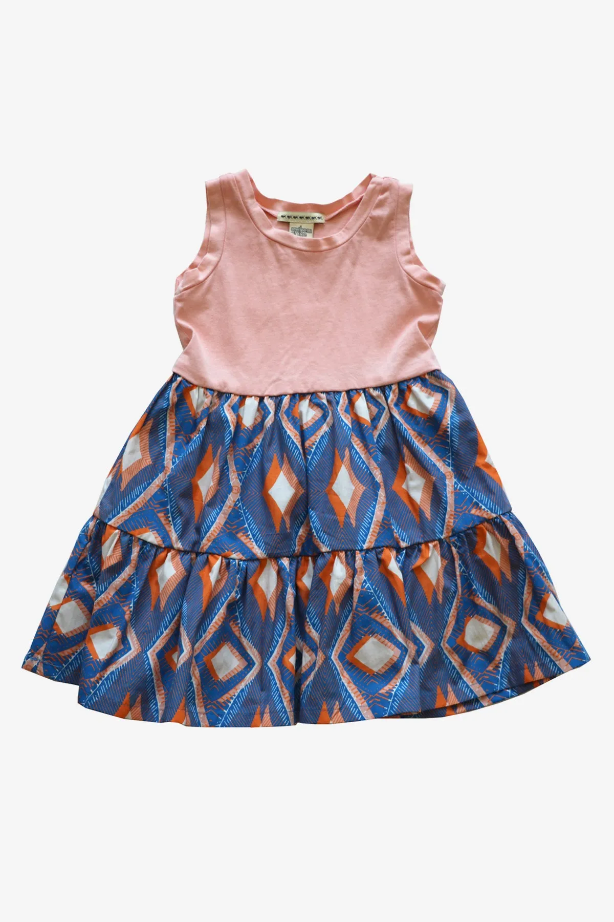 Anthem of the Ants Hopscotch Girls Dress - Papaya