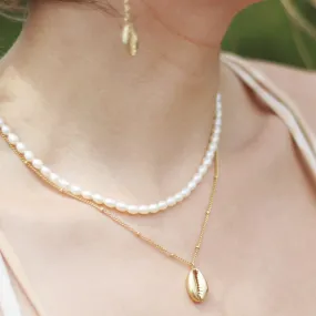 Ariel Gold Vermeil Pearl Necklace