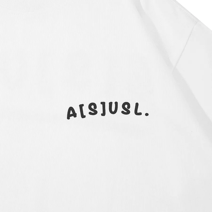 A[S]USL KIDS ASUSL HAND WRITE LOGO TEE-WHITE