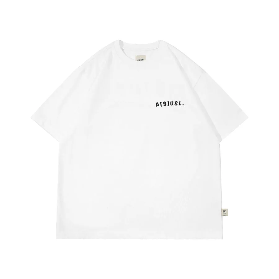 A[S]USL KIDS ASUSL HAND WRITE LOGO TEE-WHITE