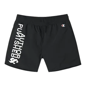 Author & Punisher "Classic Logo" Black Gym Shorts