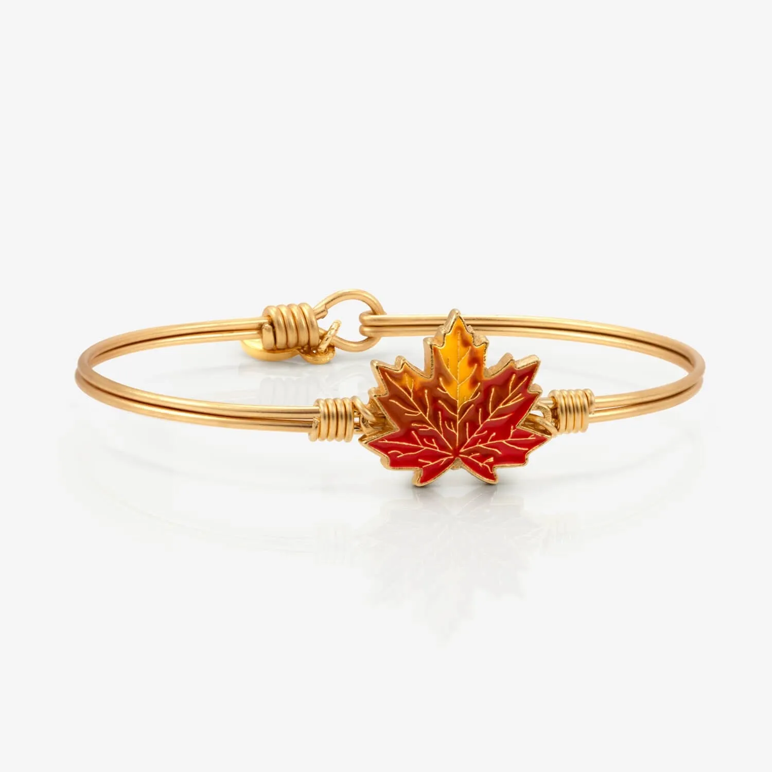 Autumn Leaf Bangle Bracelet