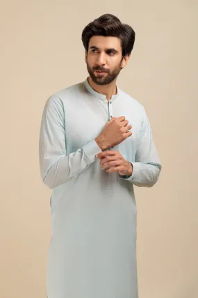 B-BLUE-BLENDED-SHALWAR SUIT - (GSBB23-025)