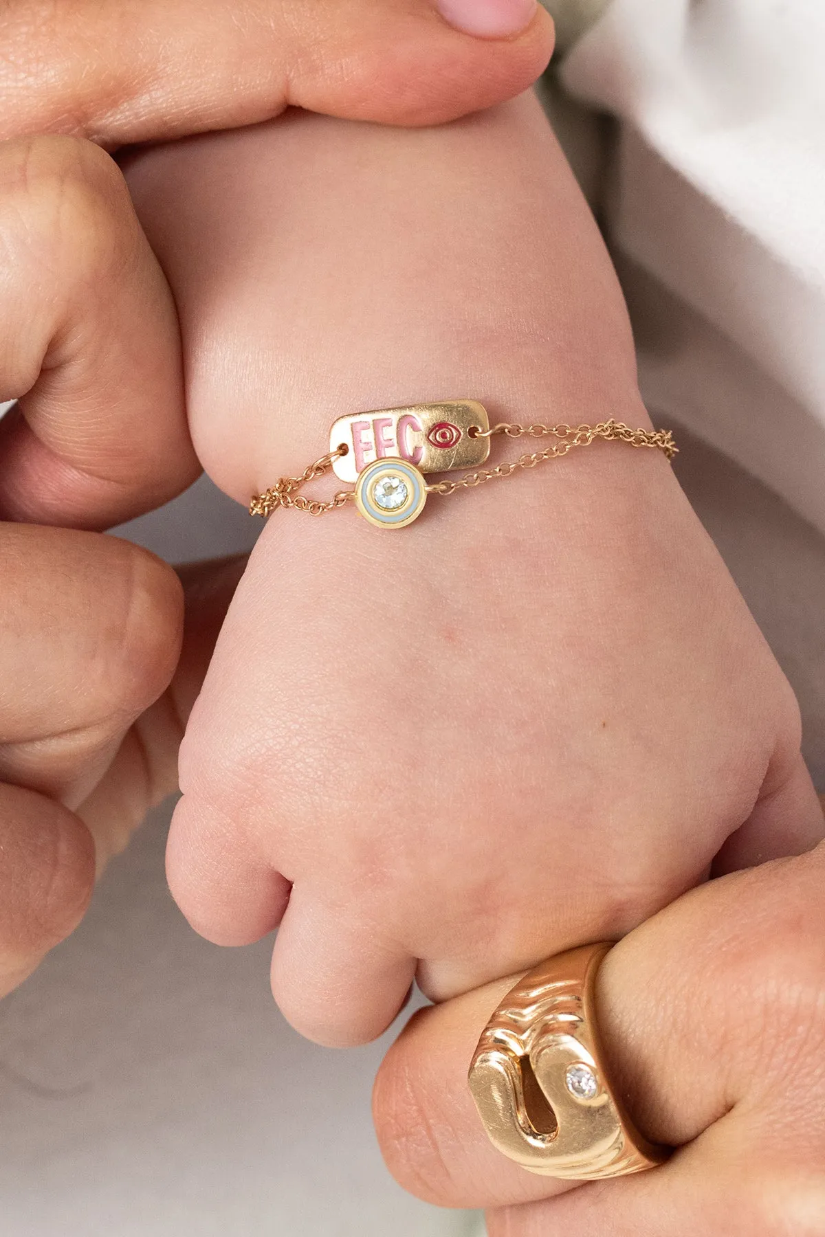 Baby Enamel ID Bracelet