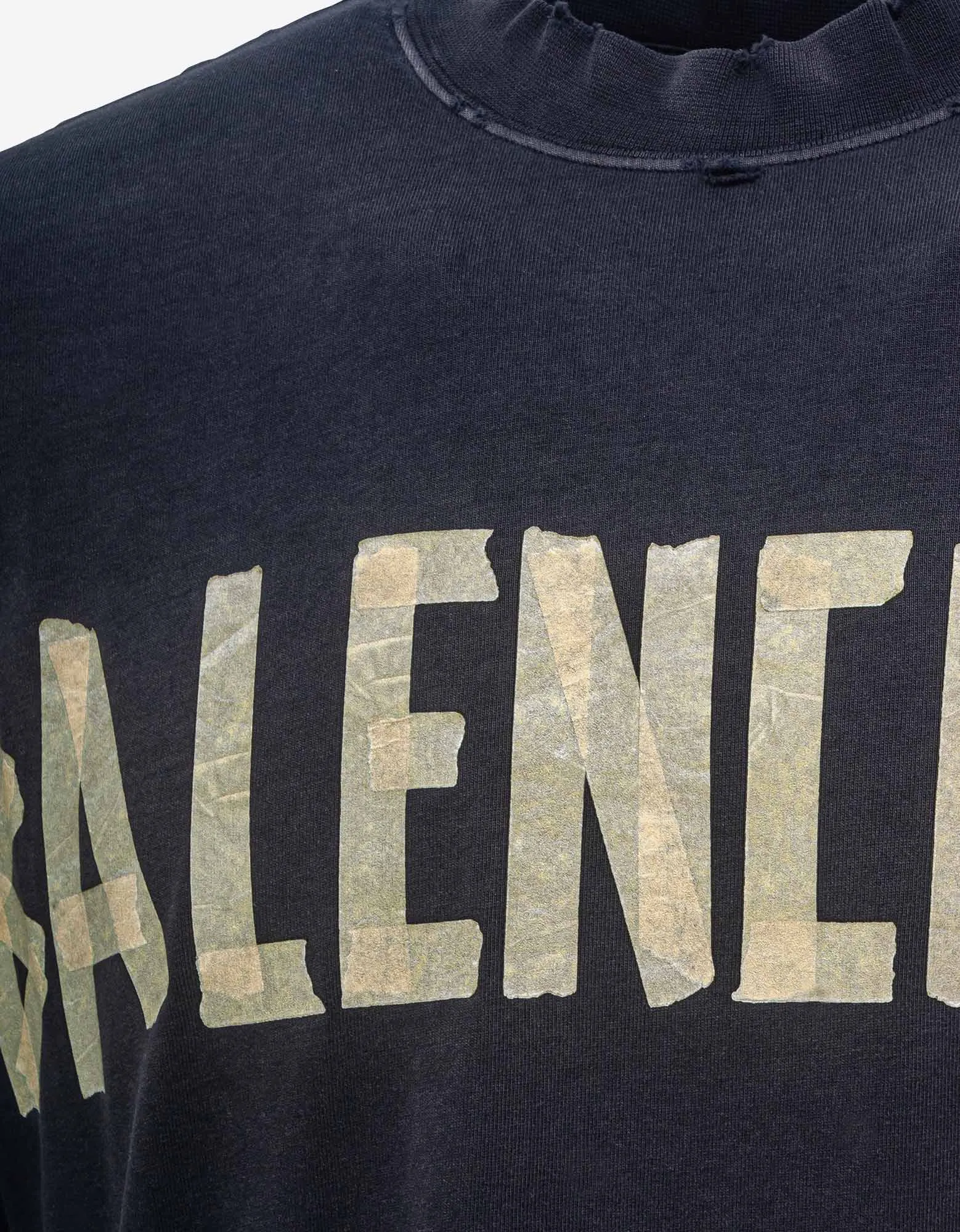 Balenciaga Black Tape Type Logo T-Shirt