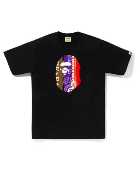 Bape Fans Scarf Ape Head Tee 'Black'