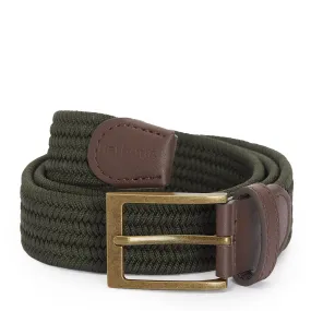 Barbour Nevis Webbing Belt Dark Olive