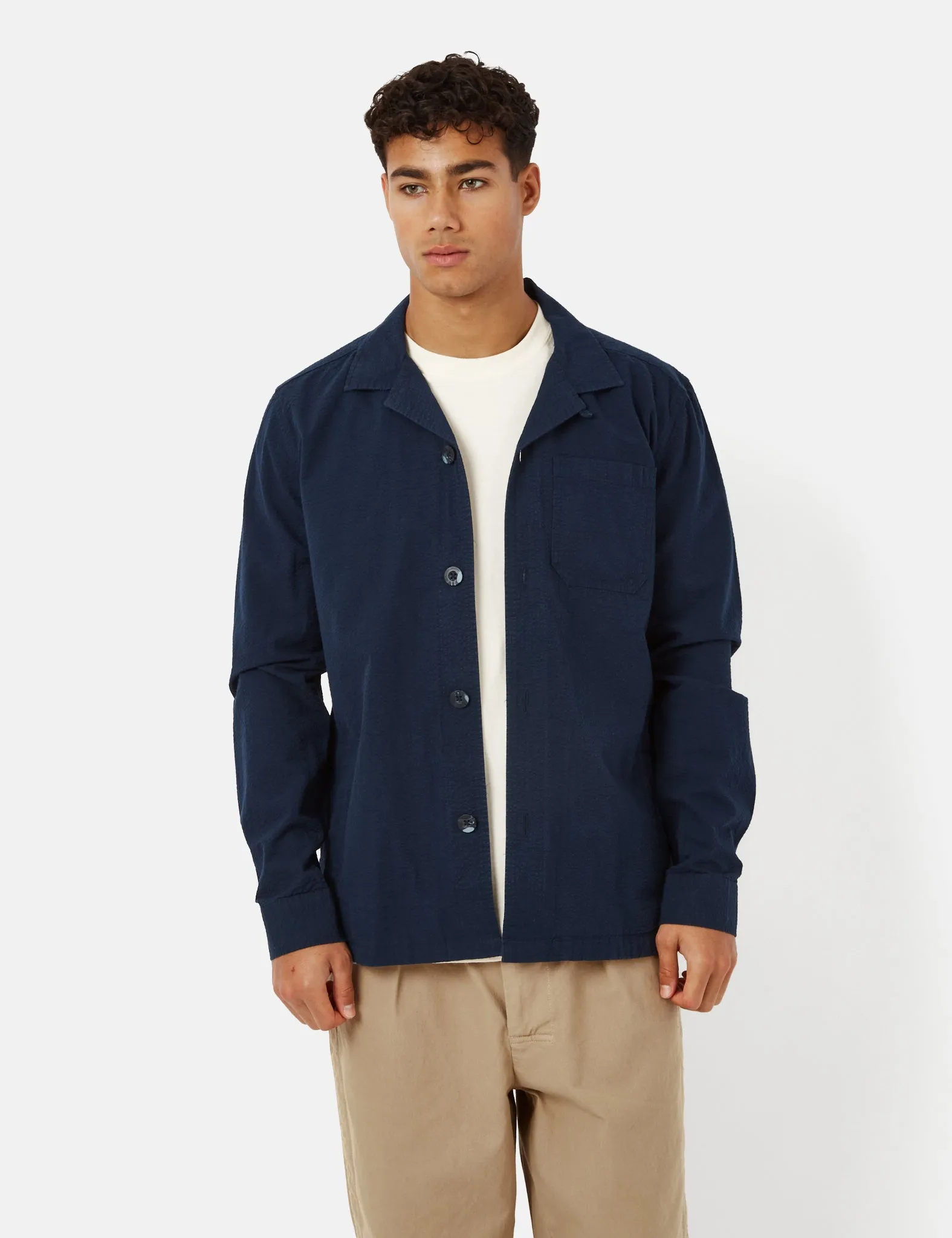 Barbour Tenby Overshirt - Navy Blue