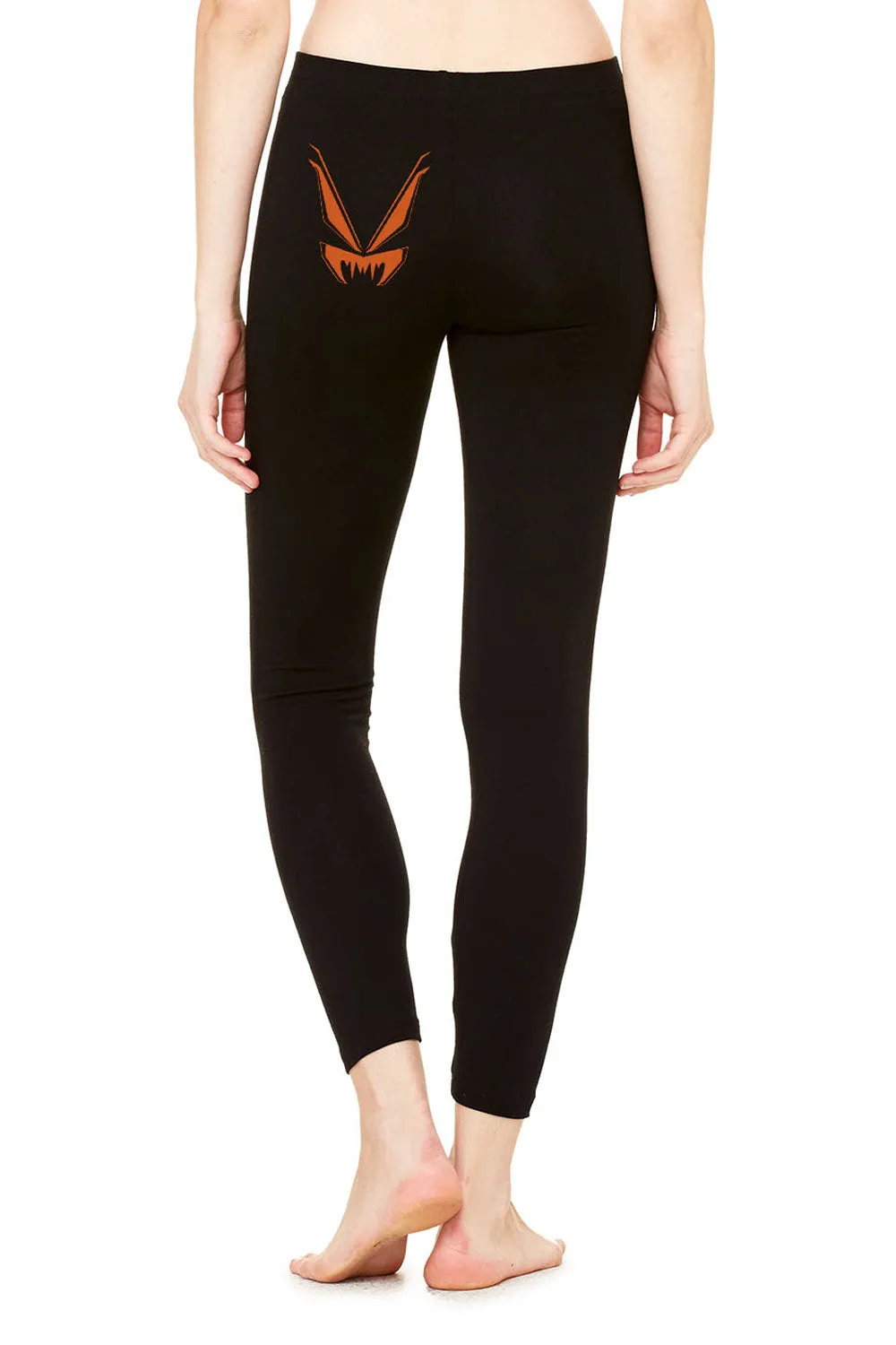 Bat Leggings [Pumpkin Orange]