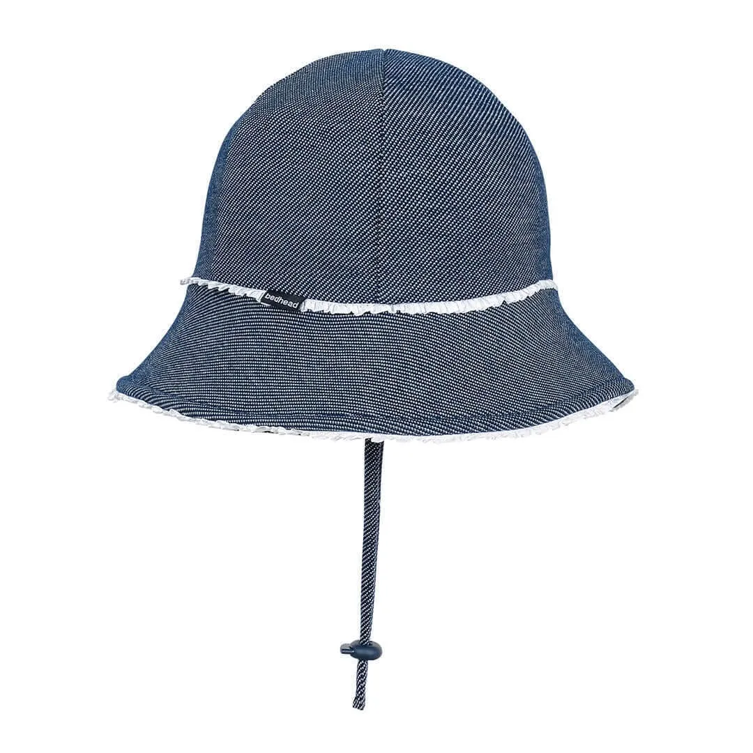 Bedhead - Baby Ruffle Trim Bucket Hat Denim