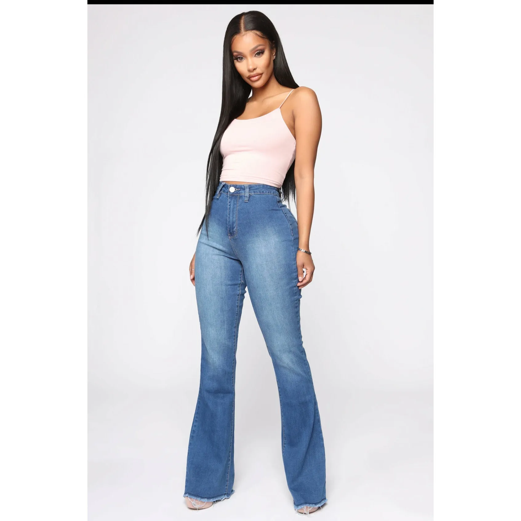 Bellbottom High Waisted Jeans