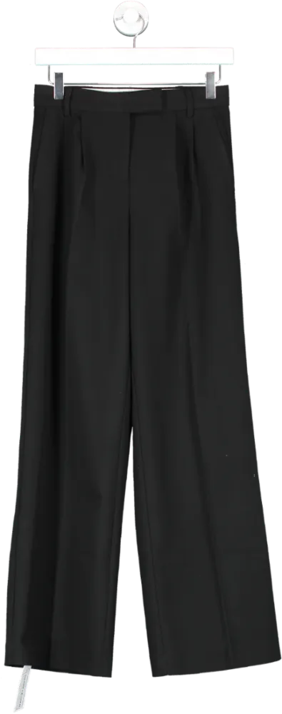 Bershka Black Wide Leg Dad Pant UK 4