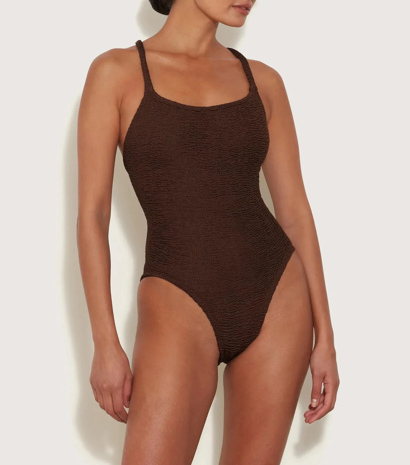 Bette One Piece - Metallic Chocolate